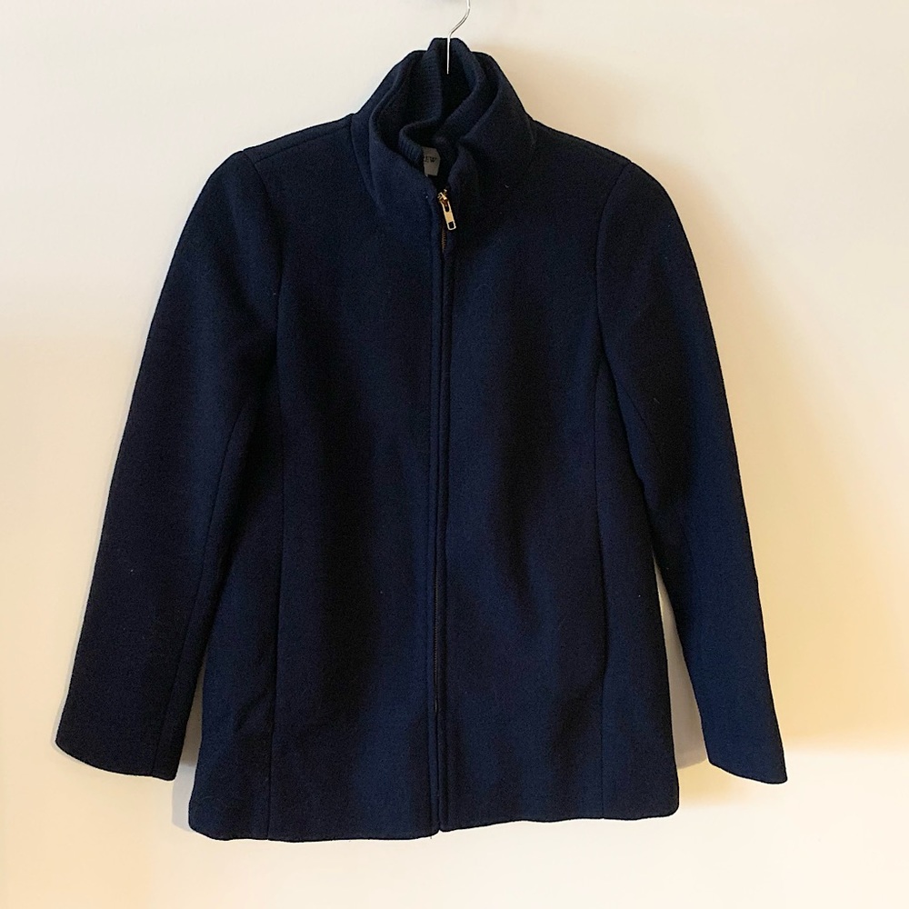Never worn - J Crew navy wool jacket